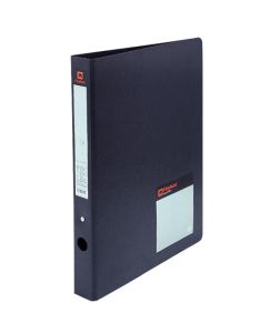 แฟ้ม 2 ห่วง ตราช้าง 210PF ปกพลาสติกสีดำ