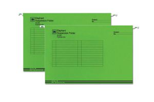 แฟ้มแขวน ตราช้าง รุ่น 925 สีเขียว 