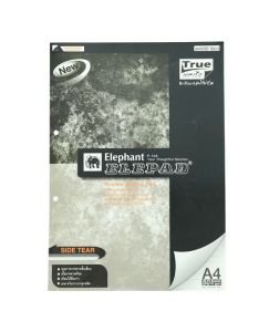 สมุดฉีกด้านข้าง ตราช้าง รุ่น P-104 ขนาด A4 70แกรม 50 แผ่น 