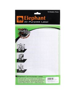 แล็บสติ๊กเกอร์ All-Purpose ตราช้าง เบอร์ A1 ขนาด 9X13 mm