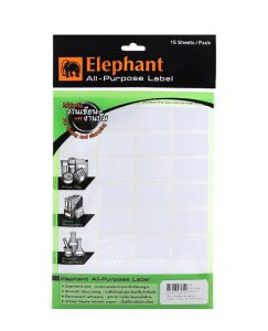 แล็บสติ๊กเกอร์ All-Purpose ตราช้าง เบอร์ A8 ขนาด 25X38 mm
