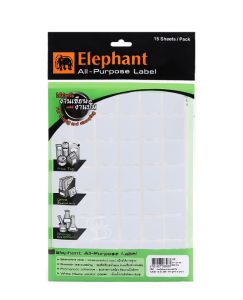 แล็บสติ๊กเกอร์ All-Purpose ตราช้าง เบอร์ A6 ขนาด 27X24 mm
