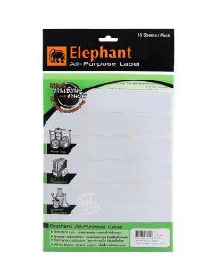 แล็บสติ๊กเกอร์ All-Purpose ตราช้าง เบอร์ A11 ขนาด 28X55 mm