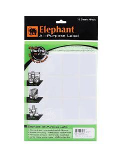 แล็บสติ๊กเกอร์ All-Purpose ตราช้าง เบอร์ A13 ขนาด 38X50 mm