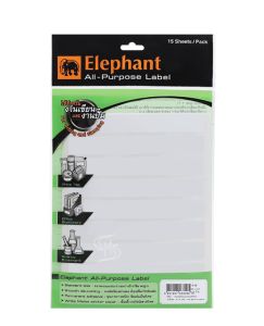 แล็บสติ๊กเกอร์ All-Purpose ตราช้าง เบอร์ A18 ขนาด 20X149 mm