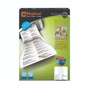 ป้ายสติ๊กเกอร์เจ็ทเลเซอร์ ตราช้าง 18-034 (105 x 36 mm) 