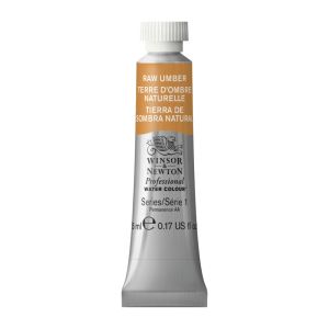 สีน้ำ เกรดศิลปิน Winsor & Newton หลอด 5 มล. (Series 1) เบอร์ 554 Raw Umber