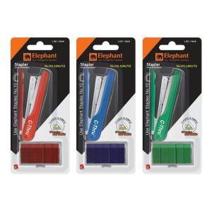 ชุดเครื่องเย็บพร้อมลวด ตราช้าง HS-10H/Y2 (คละสี)