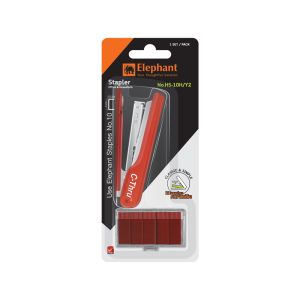 ชุดเครื่องเย็บพร้อมลวด ตราช้าง HS-10H/Y2 สีแดง