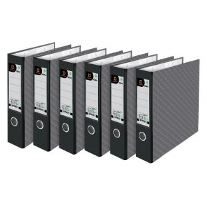 แฟ้มสันกว้าง ตราช้าง รุ่น 100A4 สัน 3 นิ้ว ขนาด A4 สีดำ แพ็ค 6