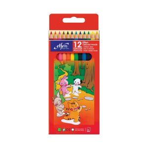 สีไม้แท่งยาว เอลเฟ่น 12 สี