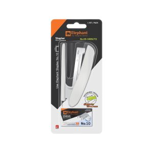 ชุดเครื่องเย็บพร้อมลวด ตราช้าง HS-10EN/Y2 สีขาว