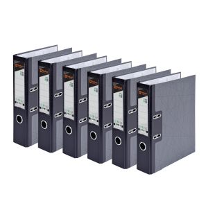 แฟ้มสันกว้าง ตราช้าง รุ่น 112F สัน 3 นิ้ว ขนาด F สีดำ แพ็ค 6