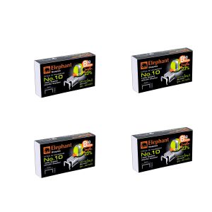 ลวดเย็บกระดาษ ตราช้าง เบอร์ 10 รุ่นบิ๊กบูม ( แพ็ค 4 กล่อง) 