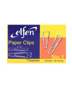 ลวดเสียบกระดาษแบบเหลี่ยม เอลเฟ่น No.1ขนาด 31มม.