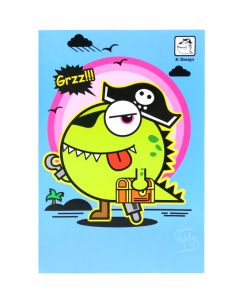 สมุดบันทึกปกอ่อน ตราช้าง รุ่น K-104 60 แกรม 30 แผ่น (คละลาย) 