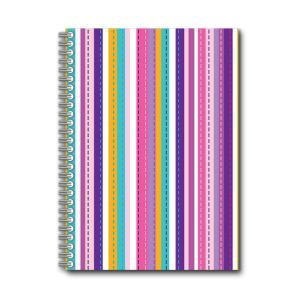 สมุดบันทึกปกแข็งริมลวด ตราช้าง รุ่น JAZZY-103 ขนาด A5 (คละลาย)