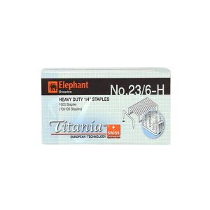 ลวดเย็บเข้าเล่ม ตราช้าง รุ่นไททาเนีย เบอร์ 23/6H 