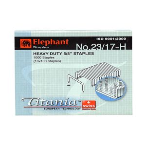 ลวดเย็บเข้าเล่ม ตราช้าง รุ่นไททาเนีย เบอร์ 23/17H 