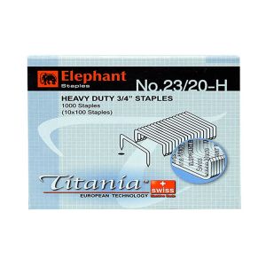 ลวดเย็บเข้าเล่ม ตราช้าง รุ่นไททาเนีย เบอร์ 23/20H 