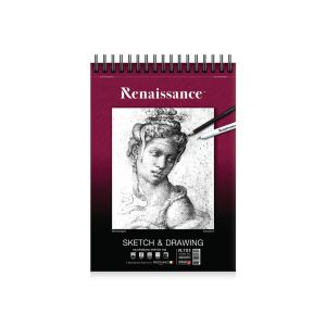 สมุดสเก็ตซ์ผิวเรียบริมลวด 90แกรม 60แผ่น เรนาซองซ์รุ่น R-701 A4