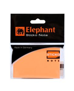 (Clearance) กระดาษโน๊ตแถบกาว ตราช้าง สีส้มนีออน 2x3 นิ้ว (SD159689)
