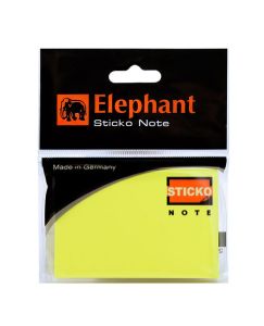 (Clearance) กระดาษโน๊ตแถบกาว ตราช้าง สีเหลืองนีออน 2x3 นิ้ว (SD159719)