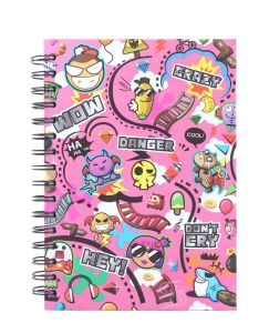 สมุดบันทึกปกแข็งไร้เส้นริมลวด ตราช้าง รุ่น 801CF ขนาด A5 (คละลาย)