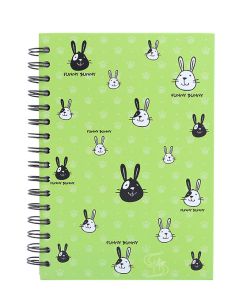 สมุดบันทึกปกแข็งไร้เส้นริมลวด ตราช้าง รุ่น 901CF ขนาด A5 (คละลาย)