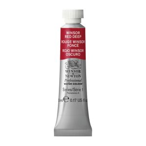 สีน้ำแท้เกรดศิลปิน Winsor & Newton หลอด 5มล. S1 เบอร์ 725 Winsor Red Deep