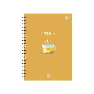 สมุดบันทึกปกแข็งริมลวด ขนาด B6 (คละลาย) ตราช้าง WHC-604