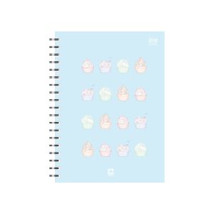 สมุดปกแข็งริมลวด ตราช้าง WHC-605 A5 70 แกรม 150 แผ่น คละลาย