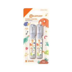ปากกาลบคำผิด ตราช้าง Spark Blister 3 มล. (2ด้าม/แพ็ค)