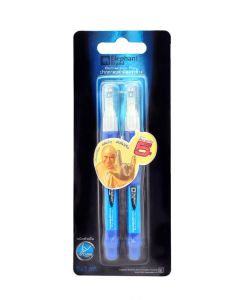 ปากกาลบคำผิด ตราช้าง 3+3 มล. น้ำเงิน