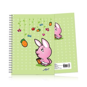 สมุดปกแข็งริมลวด เอลเฟ่น EF-203 ขนาด A6 ลายแฟนซี (คละลาย)