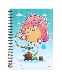 สมุดปกแข็งริมลวด ขนาด B5 ลายแฟนซี EF-202 ELFEN