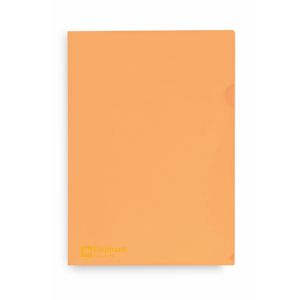 แฟ้มซองพลาสติก ตราช้าง 410F สีส้ม