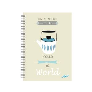 สมุดปกแข็งริมลวด ขนาด A6 ลายแฟนซี EF-303 ELFEN