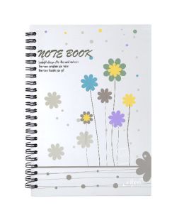 สมุดปกแข็งริมลวด ขนาด A5 ลายแฟนซี EF-301 ELFEN