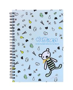 สมุดปกแข็งริมลวด ขนาด A5 ลายแฟนซี EF-701 ELFEN