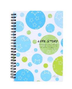 สมุดปกแข็งริมลวด เอลเฟ่น รุ่น EF-501 ขนาด A5 ลายแฟนซี