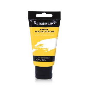 สีอะคริลิค Renaissance 75 มล. เบอร์ 120 Cadmium Yellow 