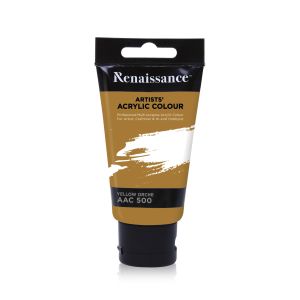 สีอะคริลิค Renaissance 75 มล. เบอร์ 500 Yellow Orch 