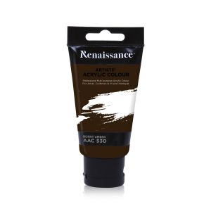 สีอะคริลิค Renaissance 75 มล. เบอร์ 530 Burnt Umber 