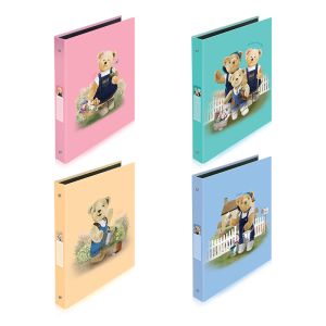 แฟ้มโชว์เอกสาร 3 ห่วง Master Art ขนาด A4 แถมซองใส 20 ซอง รุ่นเท็ดดี้ (คละสี)