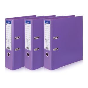 (Factory Sale) แฟ้มสันกว้าง Elfen รุ่น 200F ขนาด F สีม่วง (แพ็ค 3) 