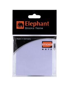 กระดาษโน๊ตแถบกาว ตราช้าง ขนาด 3x3 นิ้ว ม่วง (50 แผ่น)