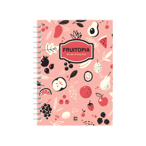 สมุดริมลวด A5 60 แกรม80 แผ่น WHC-610R (คละลาย) ตราช้าง