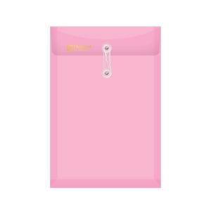 แฟ้มซองตาไก่ ตราช้าง รุ่น 435A4 ขนาด A4 สีชมพู (แพ็ค 12)