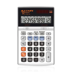 เครื่องคิดเลข ตราช้าง Illumix รุ่น M10-12D สีขาว